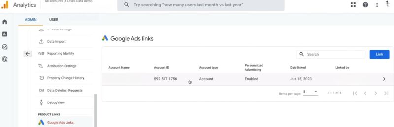 Connecting GA4 with Google Ads